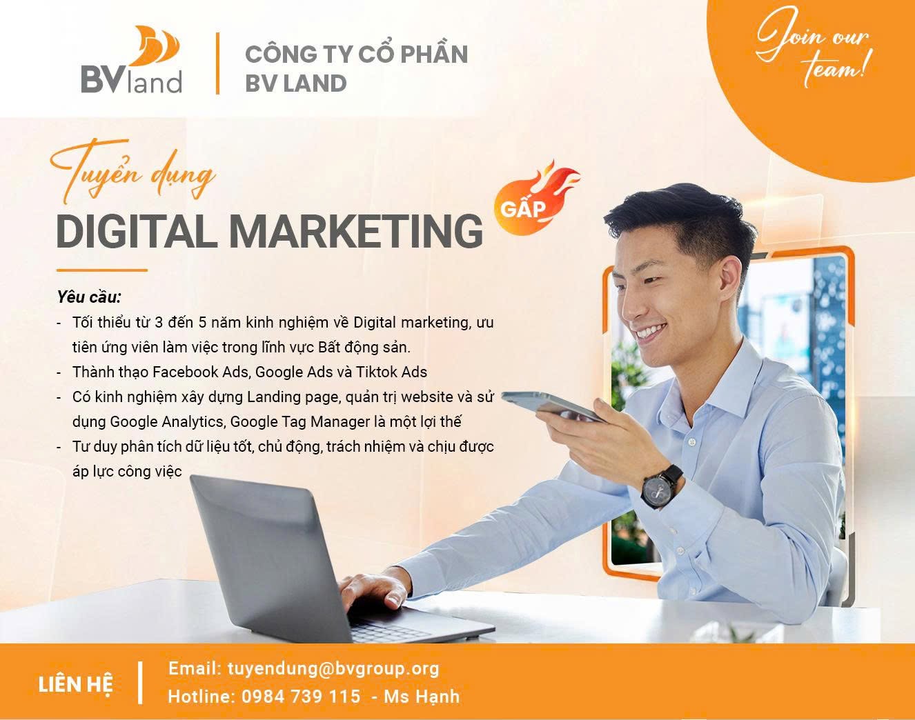 Tuyển dụng vị trí Digital Marketing